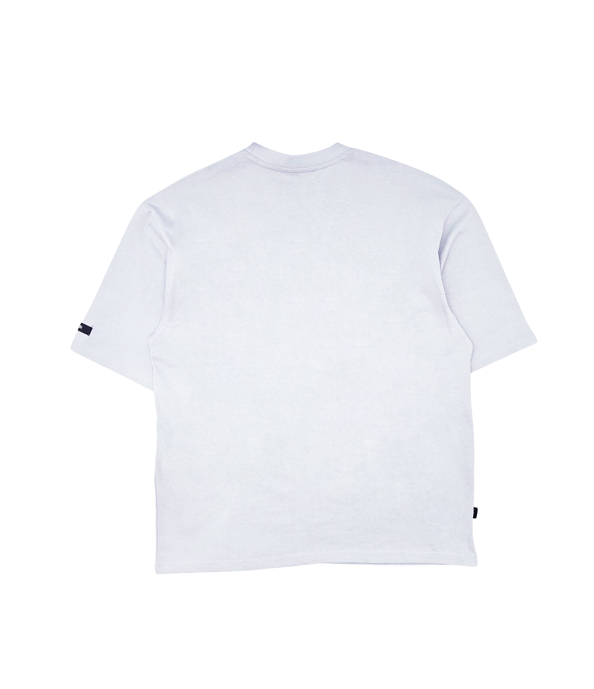 SWITCH MEN'S SAINT 777 DROP SHOULDER TWIN ANGELS GRAPHIC T-SHIRT (GREY)