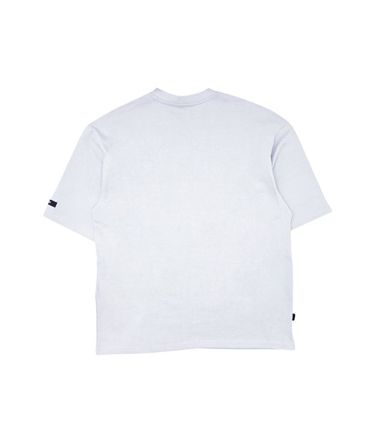 SWITCH MEN'S SAINT 777 DROP SHOULDER TWIN ANGELS GRAPHIC T-SHIRT (GREY)