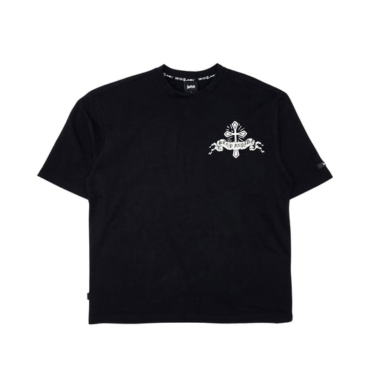 SWITCH MEN'S POISONOUS DEEP INSIDE DROP SHOULDER GRAPHIC T-SHIRT (BLACK)