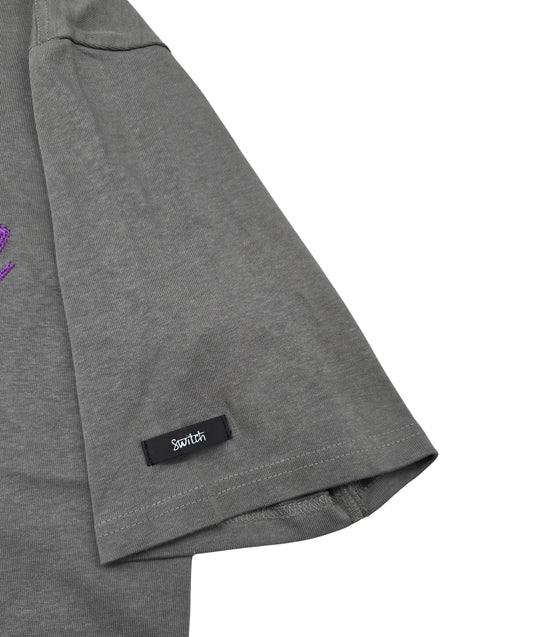 SWITCH MEN'S PEACEFUL BIRD DROP SHOULDER GRAPHIC T-SHIRT (GREY)