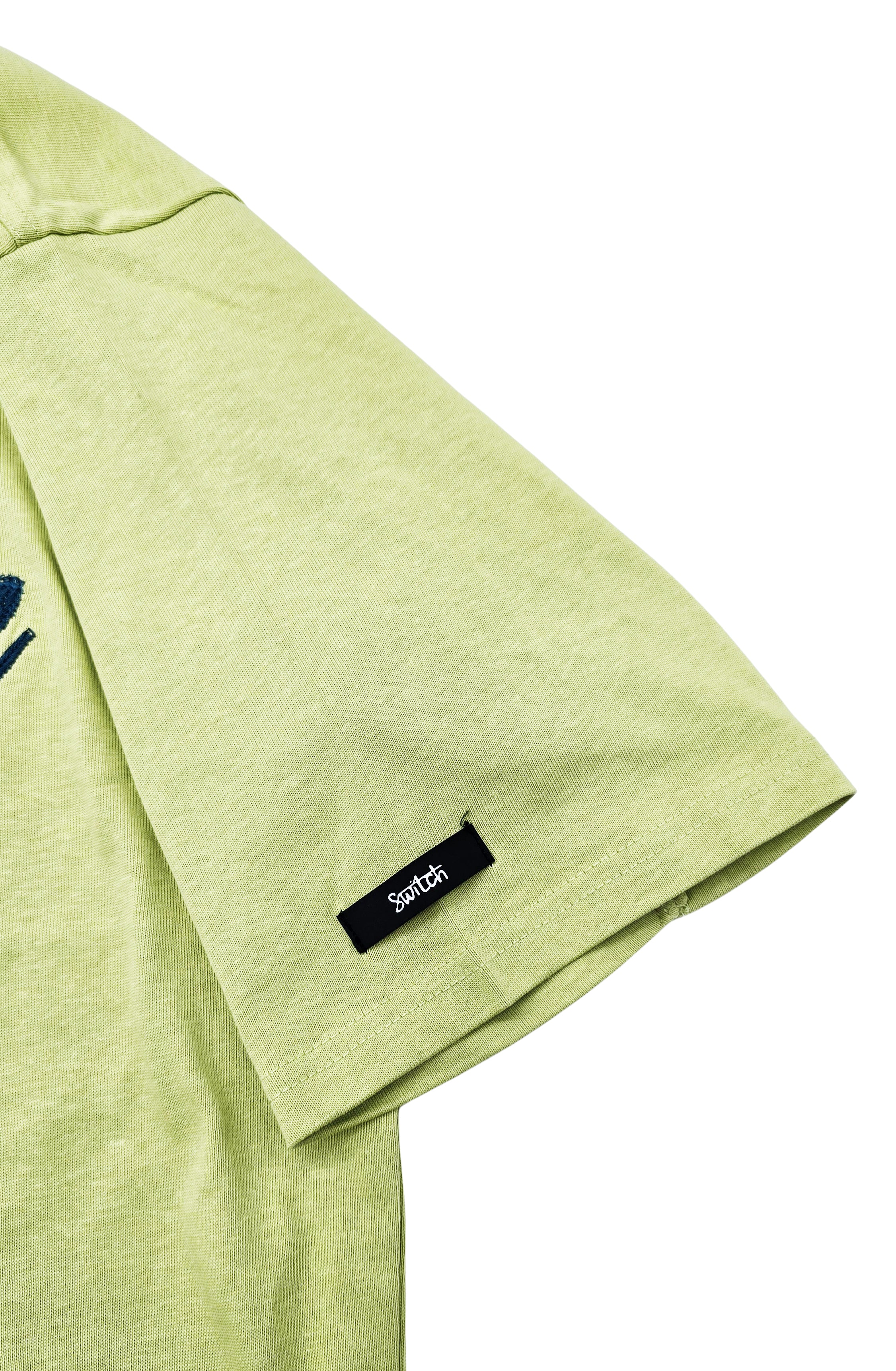 SWITCH MEN'S PEACEFUL BIRD DROP SHOULDER GRAPHIC T-SHIRT (LIGHT OLIVE GREEN)