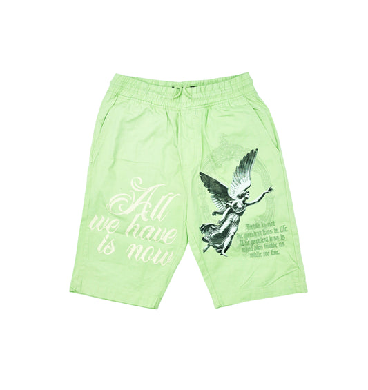 SWITCH MENS WOVEN LIVE IN THE MOMENT SHORT SLEEVE SHIRT/SHORTS SET (MINT GREEN)