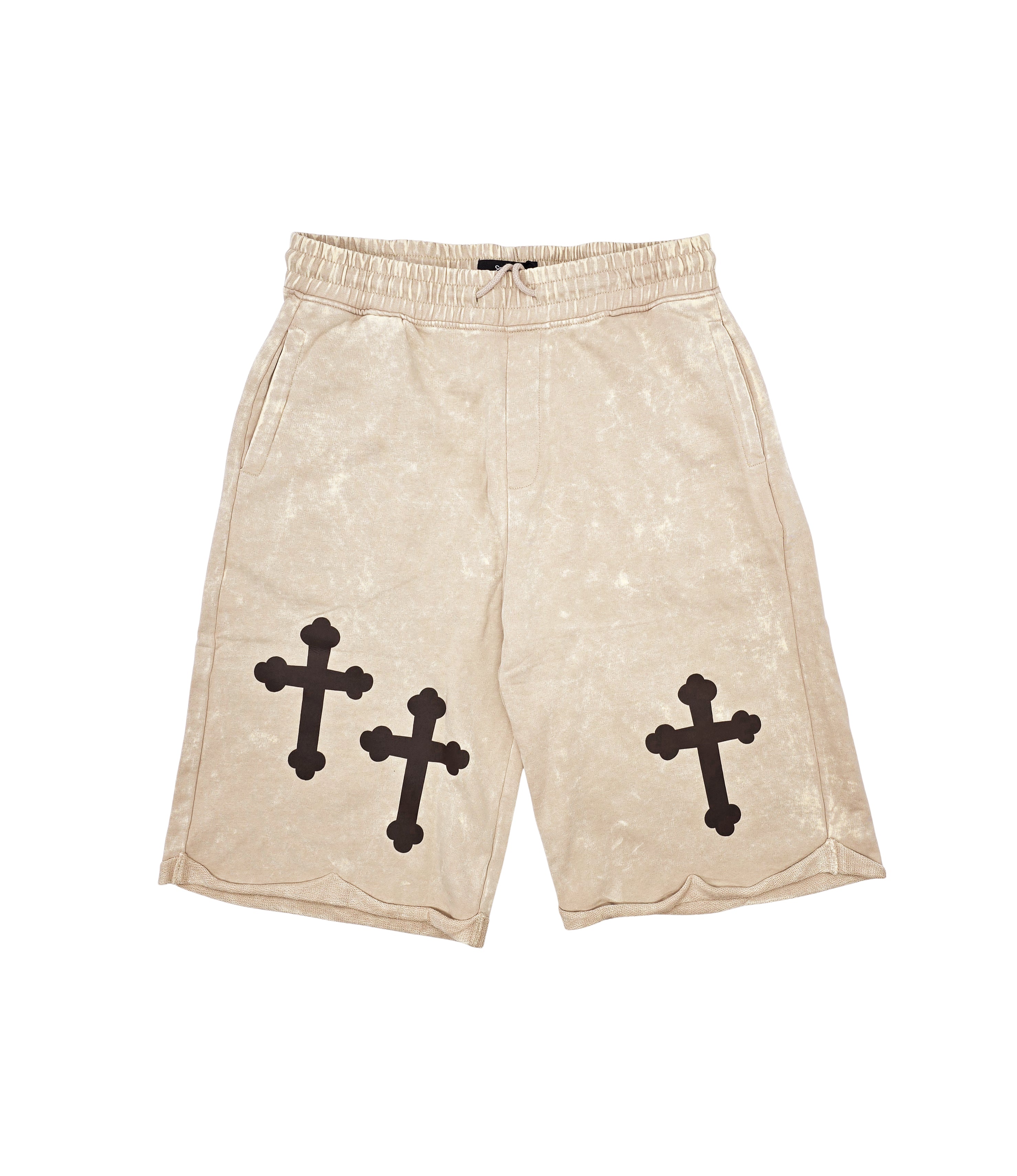 SWITCH MEN'S FAITH OVER FEAR GRAPHIC SHORTS (SAND)