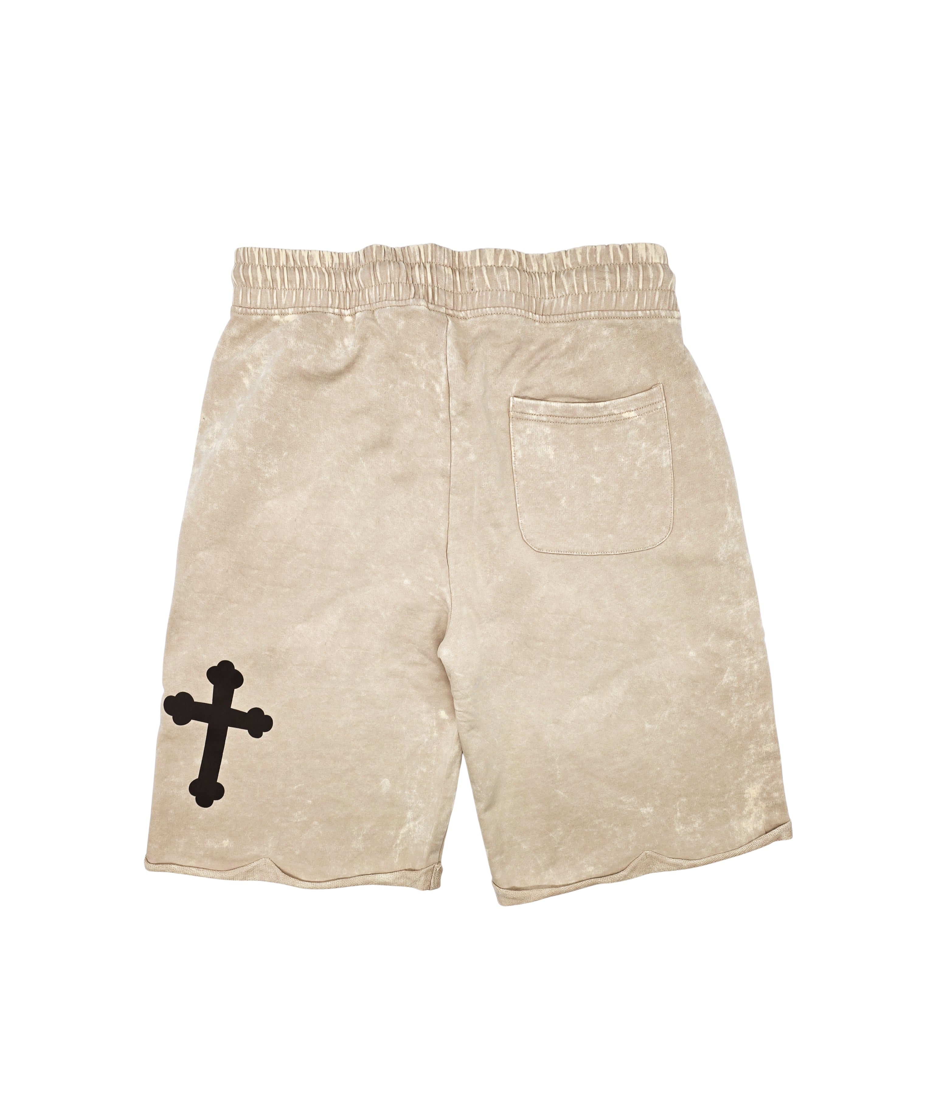 SWITCH MEN'S FAITH OVER FEAR GRAPHIC SHORTS (SAND)