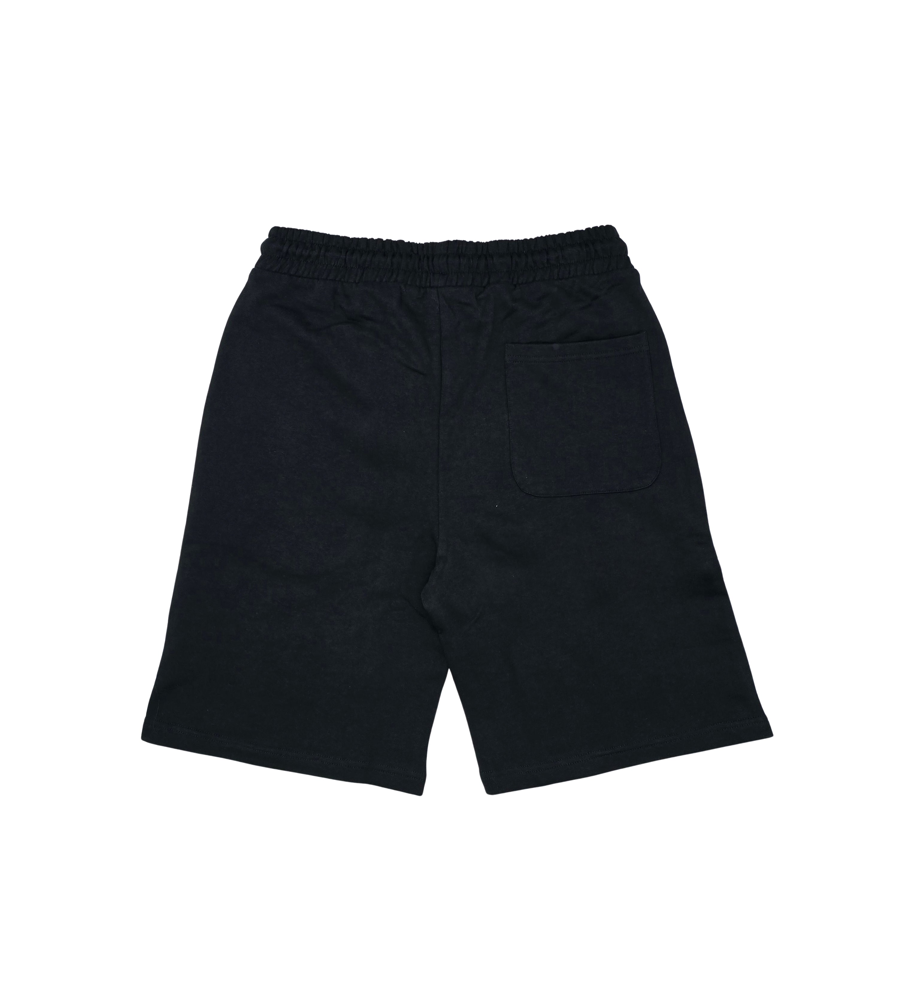 SWITCH MEN'S CONQUERS GRAPHIC & RHINESTONE T-SHIRT/SHORTS SET (BLACK)