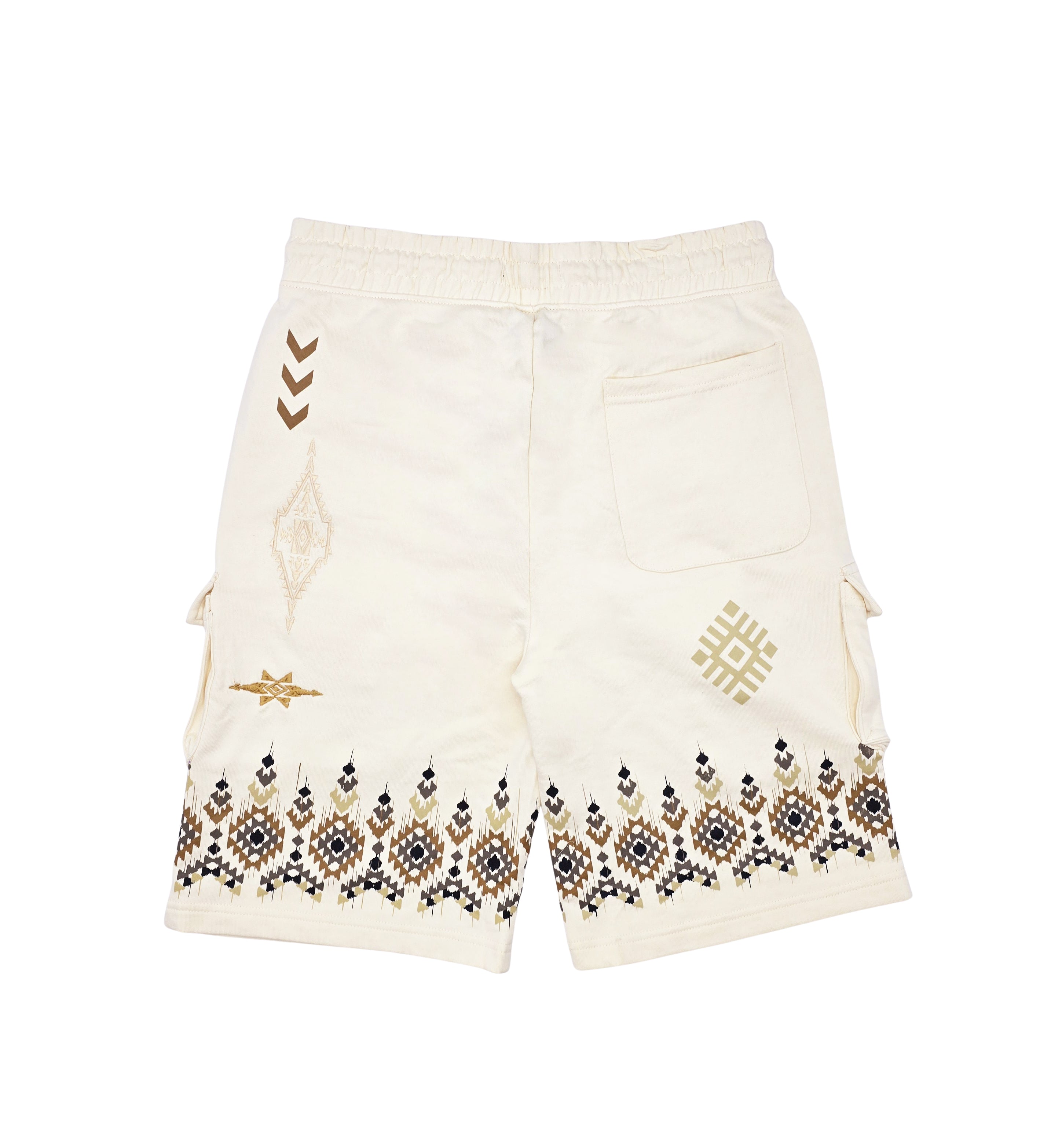 SWITCH MEN'S LIMITED GRAPHIC T-SHIRT & CARGO SHORTS SET (CREAM)