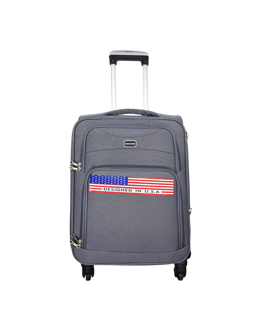 AMERICAN TRAVELLER ABS LIGHT WEIGHT LUGGAGES (GREY)