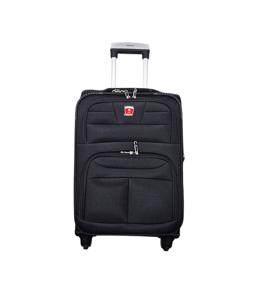 SOFT COVER ABS LIGHT WEIGHT LUGGAGES (BLACK)