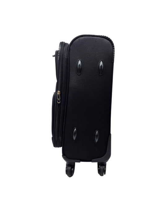 SOFT COVER ABS LIGHT WEIGHT LUGGAGES (BLACK)