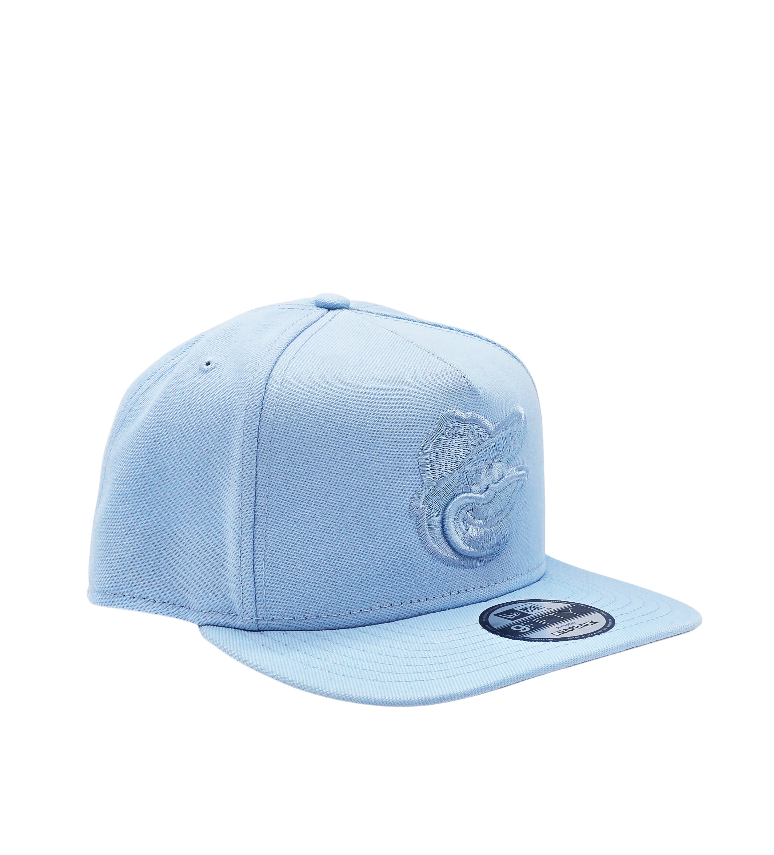 NEW ERA 9FIFTY A-FRAME MLB BALTIMORE ORIOLES SKY BLUE SNAPBACK HAT
