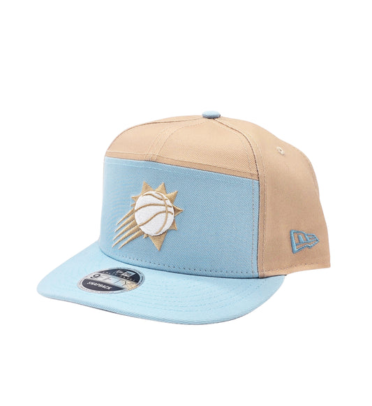 NEW ERA 9FIFTY NBA PHOENIX SUNS KHAKI/SKY BLUE SNAPBACK HAT