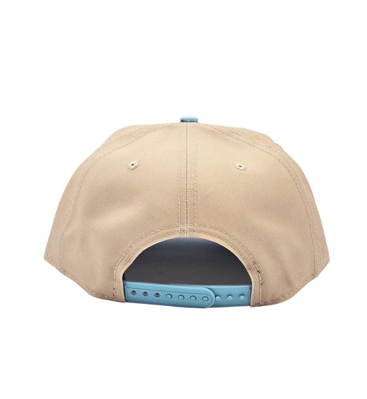 NEW ERA 9FIFTY NBA PHOENIX SUNS KHAKI/SKY BLUE SNAPBACK HAT