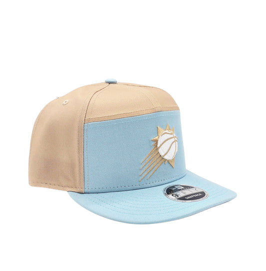 NEW ERA 9FIFTY NBA PHOENIX SUNS KHAKI/SKY BLUE SNAPBACK HAT