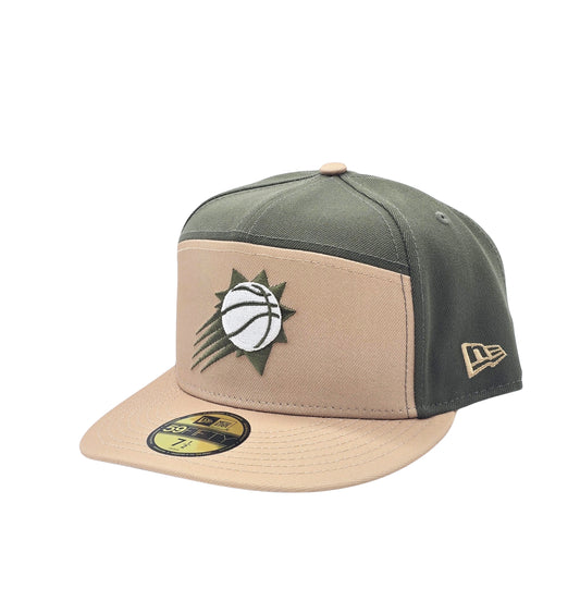 NEW ERA 59FIFTY NBA PHOENIX SUNS KHAKI/OLIVE GREEN FITTED HAT