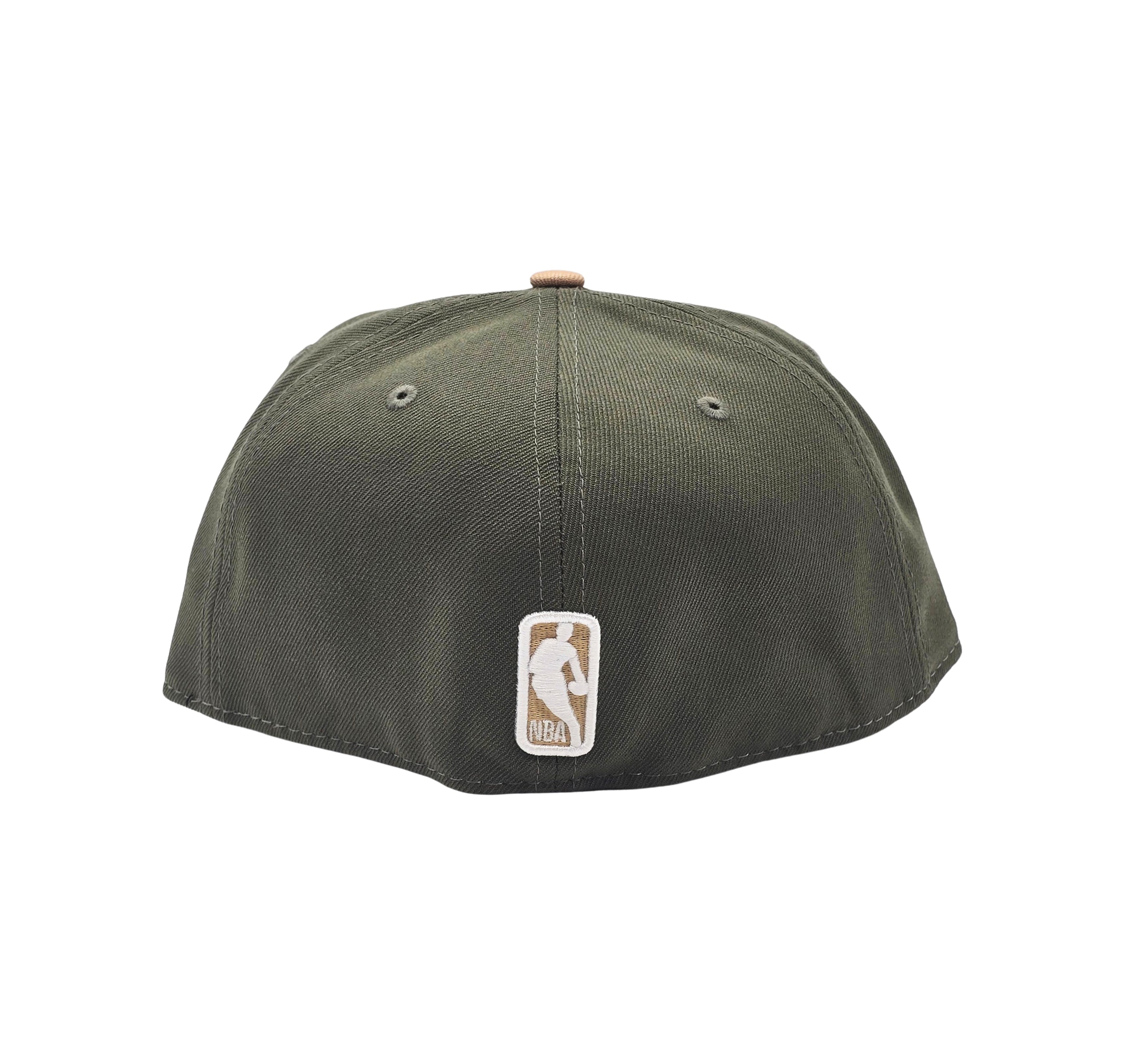 NEW ERA 59FIFTY NBA PHOENIX SUNS KHAKI/OLIVE GREEN FITTED HAT