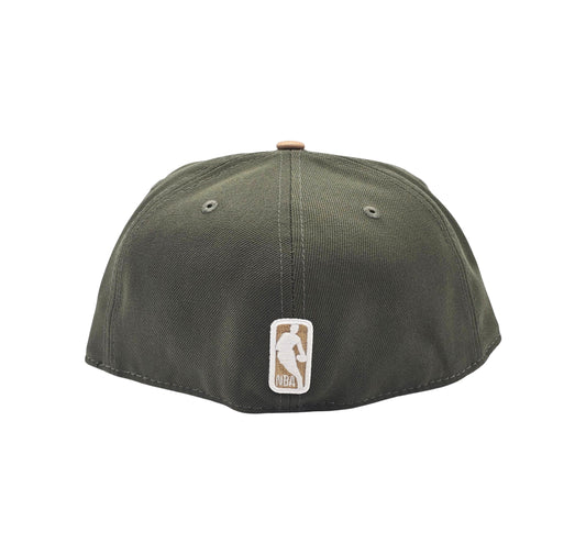 NEW ERA 59FIFTY NBA PHOENIX SUNS KHAKI/OLIVE GREEN FITTED HAT