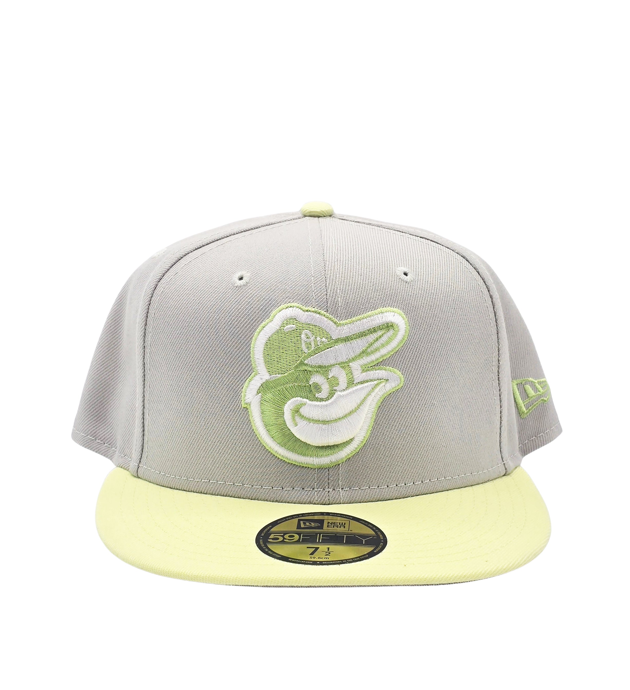 NEW ERA 59FIFTY MLB BALTIMORE ORIOLES GREY/GREEN FITTED HAT