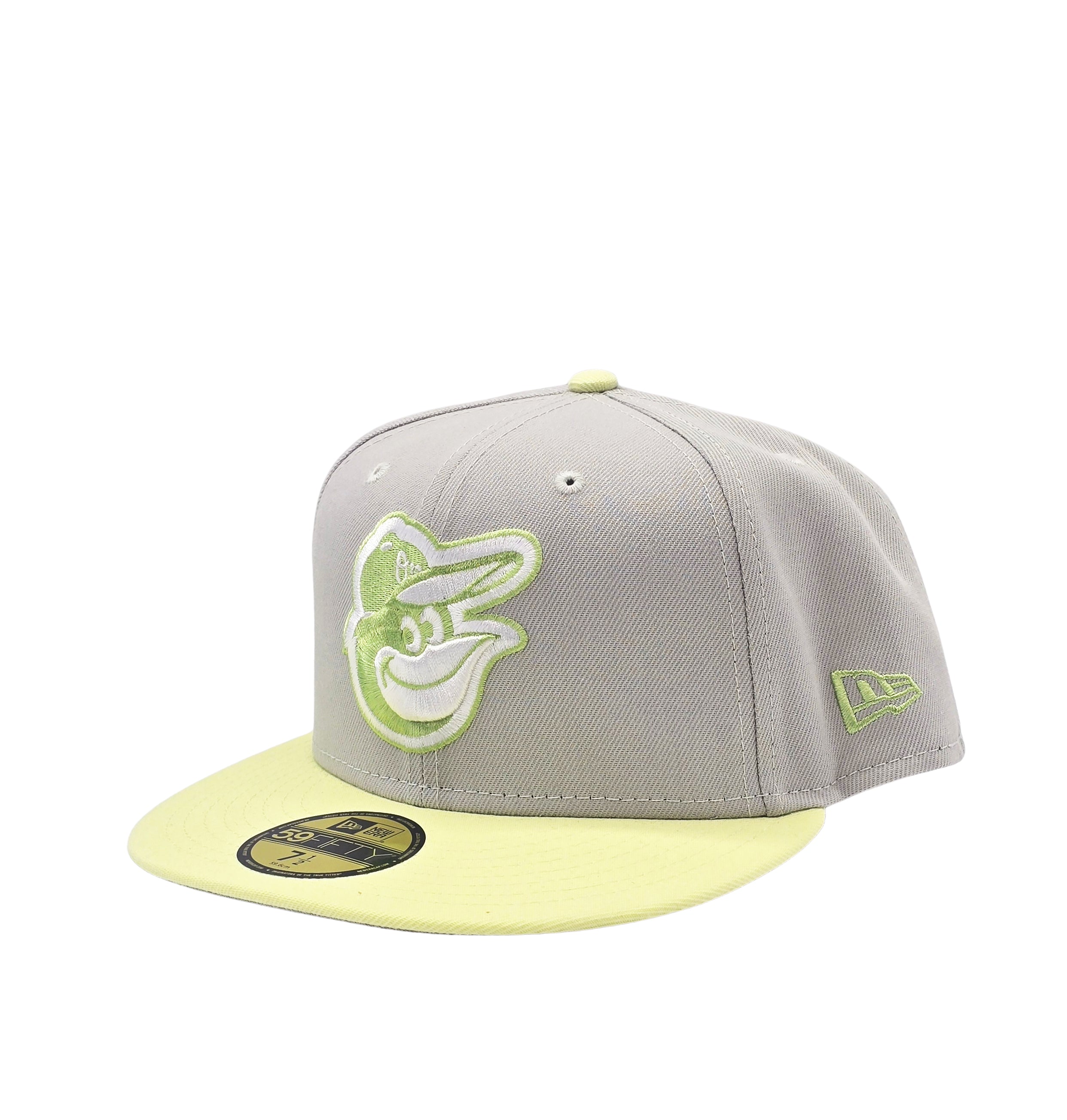 NEW ERA 59FIFTY MLB BALTIMORE ORIOLES GREY/GREEN FITTED HAT