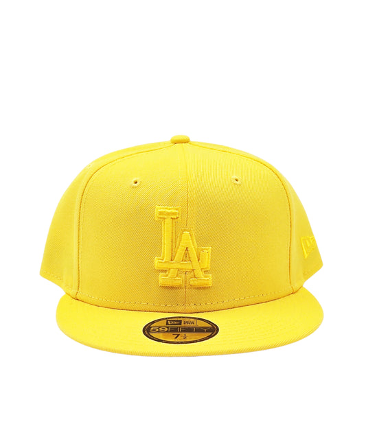 NEW ERA 59FIFTY MLB LOS ANGELES DODGERS YELLOW FITTED HAT