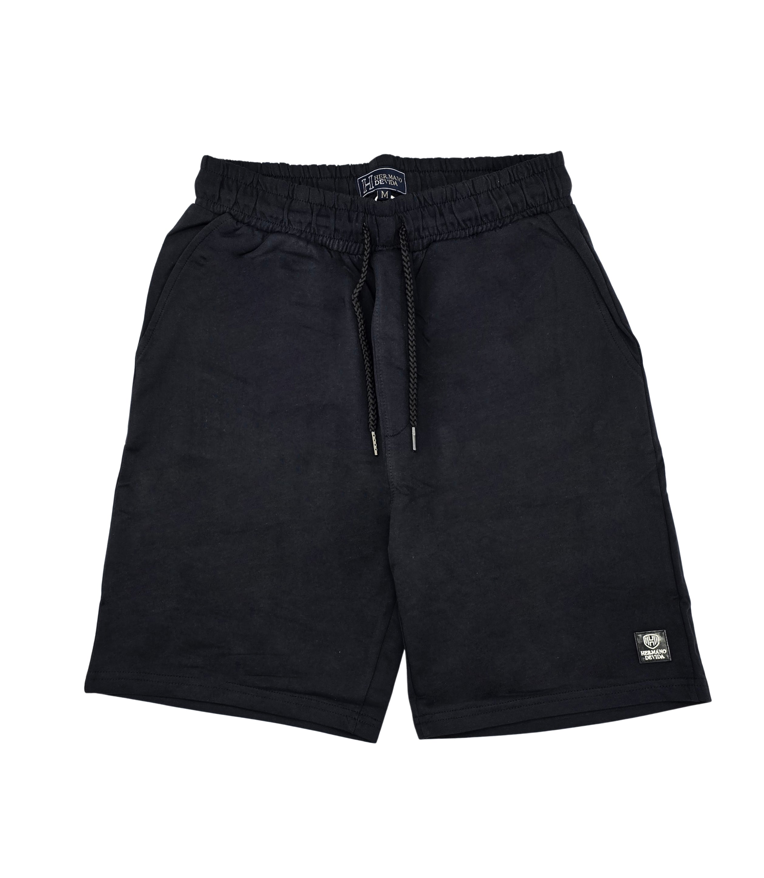 MEN'S SPORTS KNIT FRENCH TERRY SHORTS (BLACK)