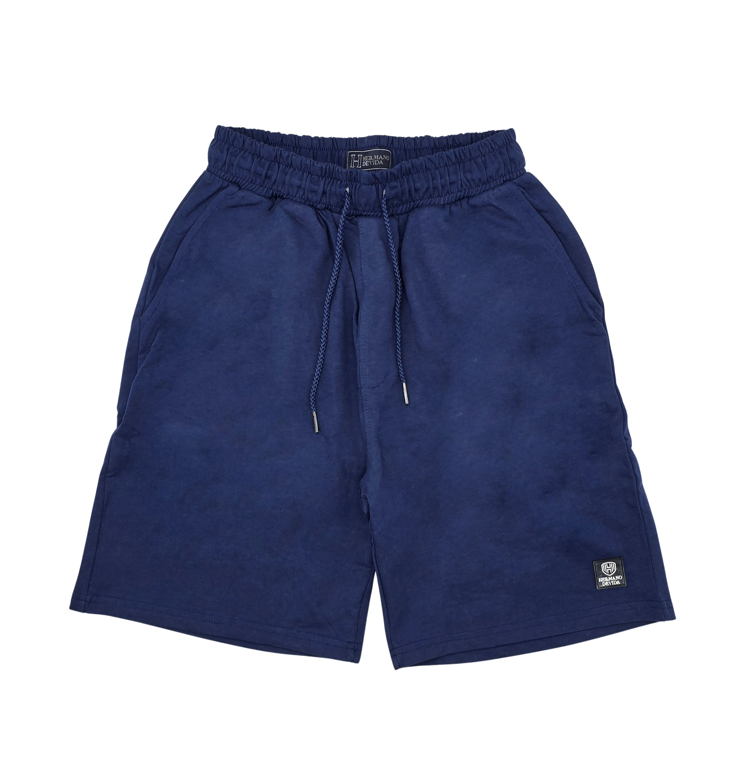 MEN'S SPORTS KNIT FRENCH TERRY SHORTS (NAVY BLUE)