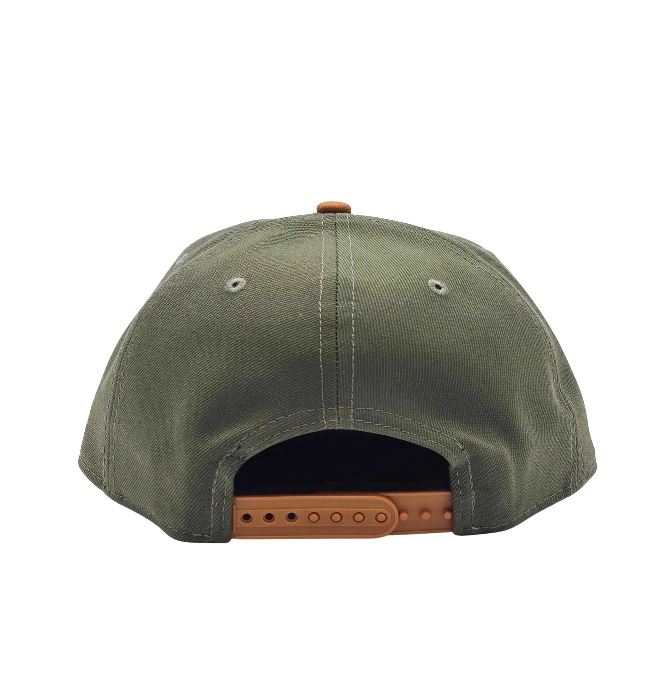 NEW ERA 9FIFTY NBA PHOENIX SUNS OLIVE/BROWN SNAPBACK HAT