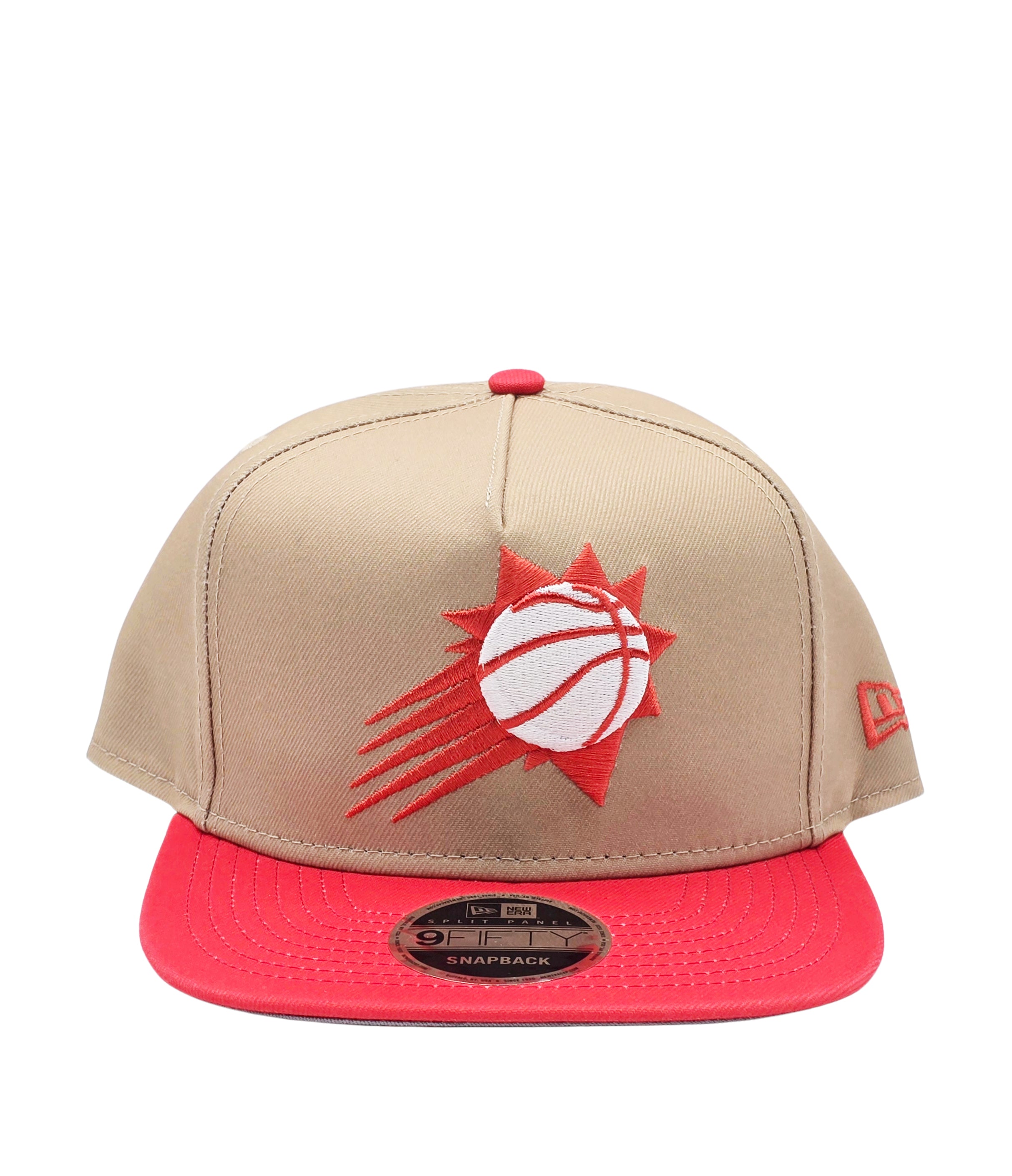 NEW ERA 9FIFTY NBA PHOENIX SUNS KHAKI/RED SNAPBACK HAT