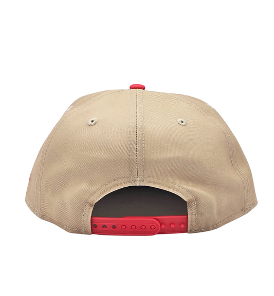 NEW ERA 9FIFTY NBA PHOENIX SUNS KHAKI/RED SNAPBACK HAT