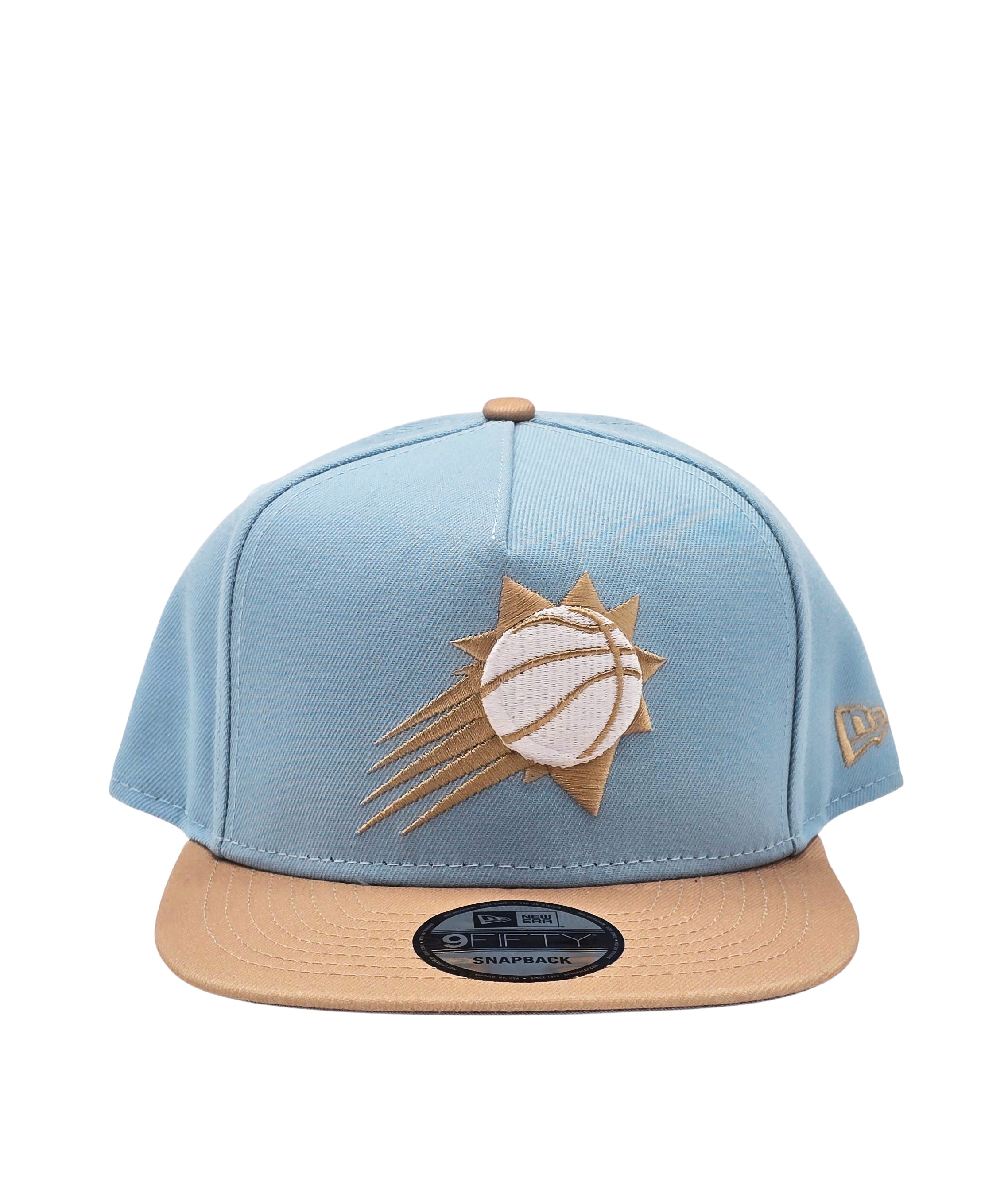 NEW ERA 9FIFTY NBA PHOENIX SUNS SKY BLUE/KHAKI SNAPBACK HAT