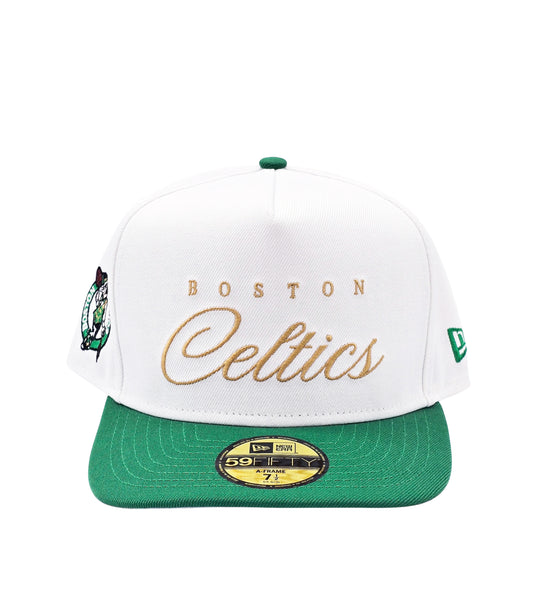 NEW ERA 59FIFTY NBA BOSTON CELTICS WHITE/GREEN FITTED HAT
