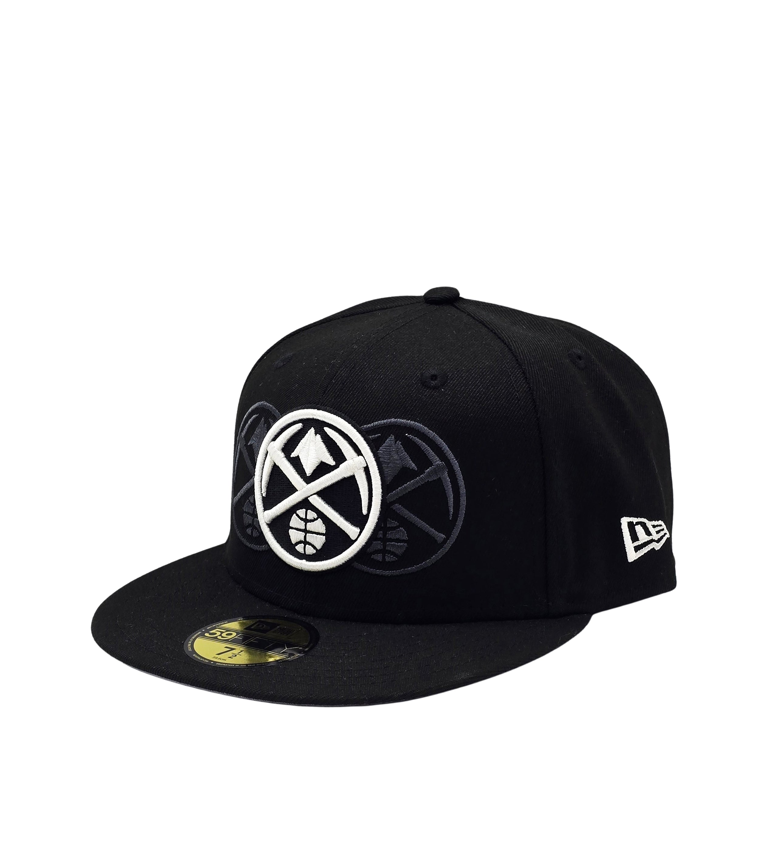 NEW ERA 59FIFTY NBA DENVER NUGGETS BLACK FITTED HAT