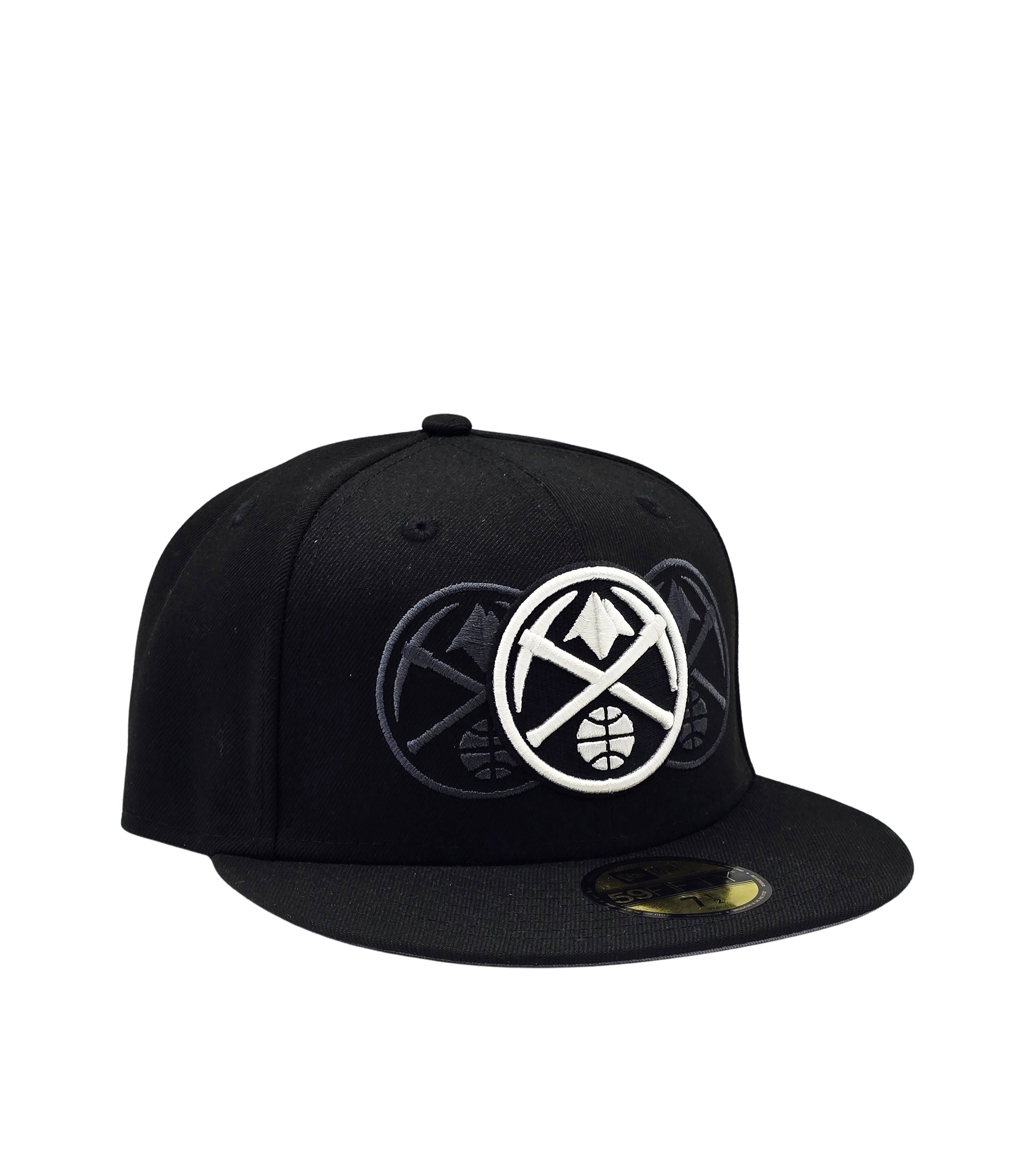 NEW ERA 59FIFTY NBA DENVER NUGGETS BLACK FITTED HAT