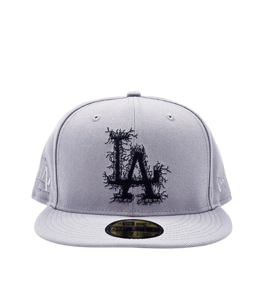 NEW ERA 59FIFTY MLB LOS ANGELES DODGERS GREY FITTED HAT