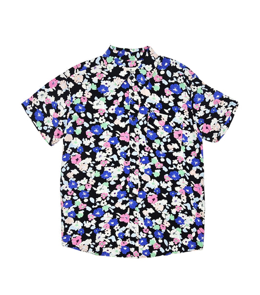 SPRINGFIELD MEN'S SHORT SLEEVES PRINTED BUTTON-UP SHIRT (FLORAL)