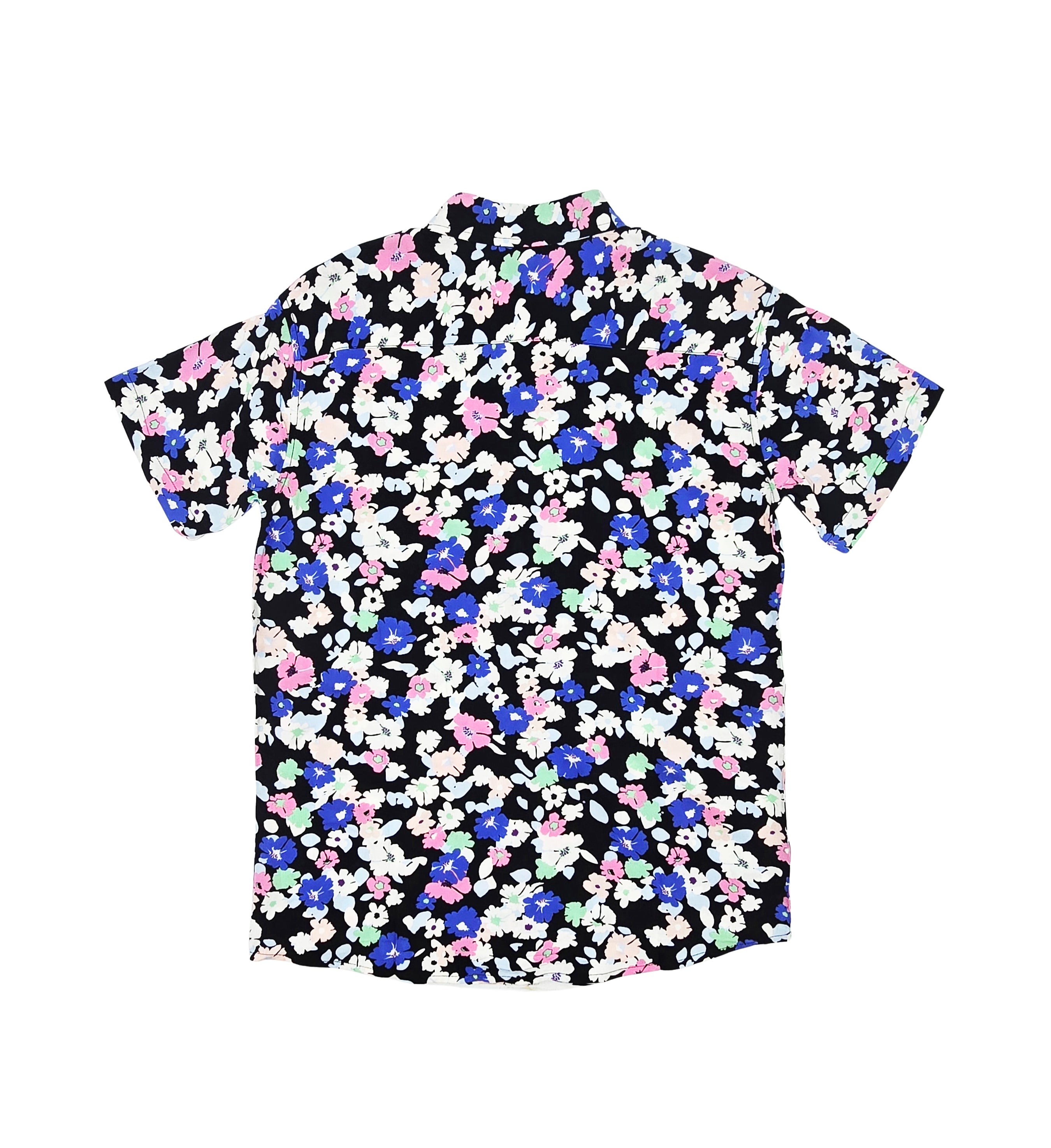 SPRINGFIELD MEN'S SHORT SLEEVES PRINTED BUTTON-UP SHIRT (FLORAL)