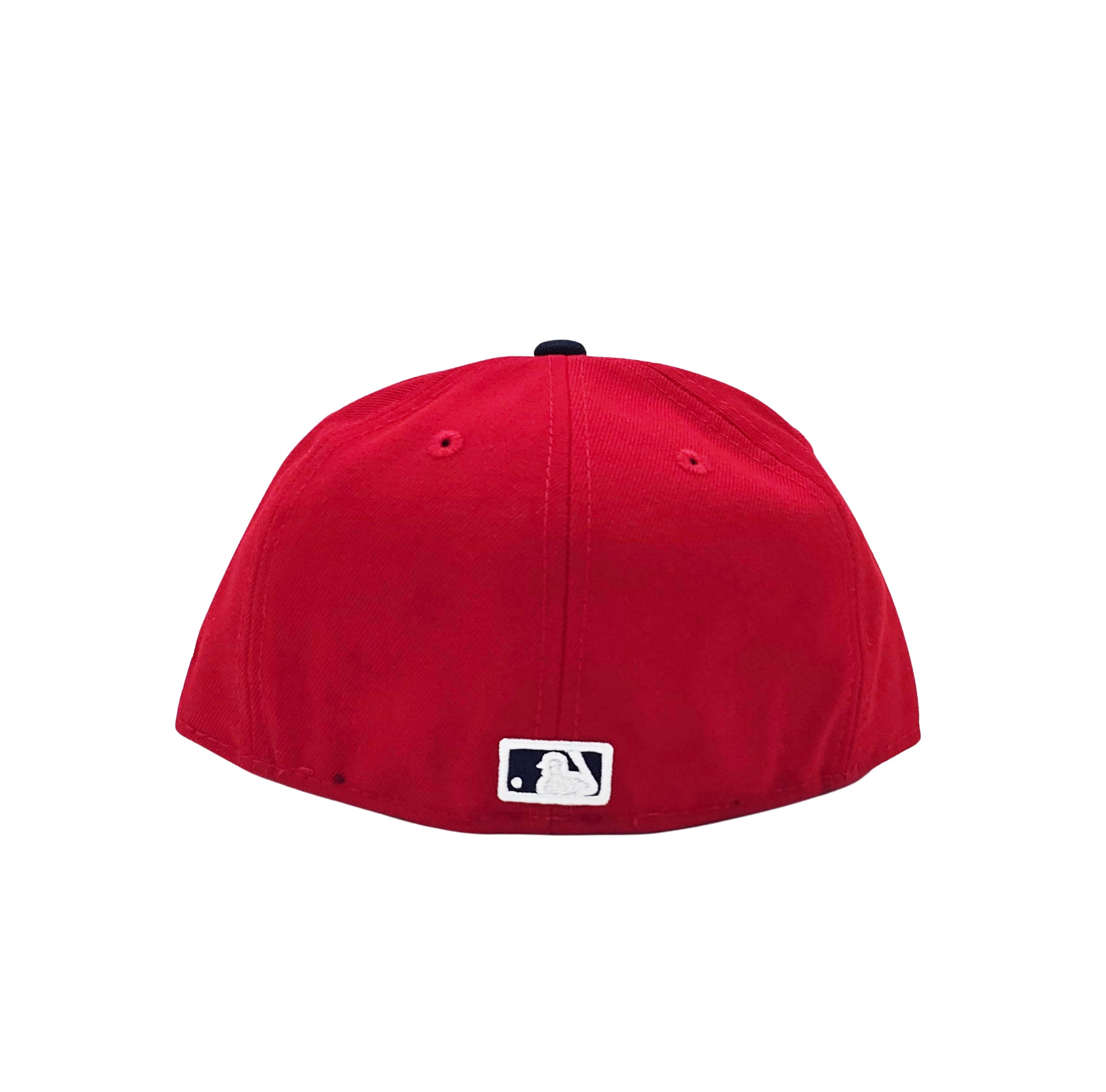 59FIFTY NEW ERA MLB TORONTO BLUE JAYS RED/NAVY BLUE WITH GOLD LEAF LOGO FITTED HAT