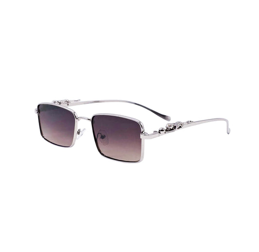 BLACK/SILVER DESIGNER SUNGLASSES (J7483)