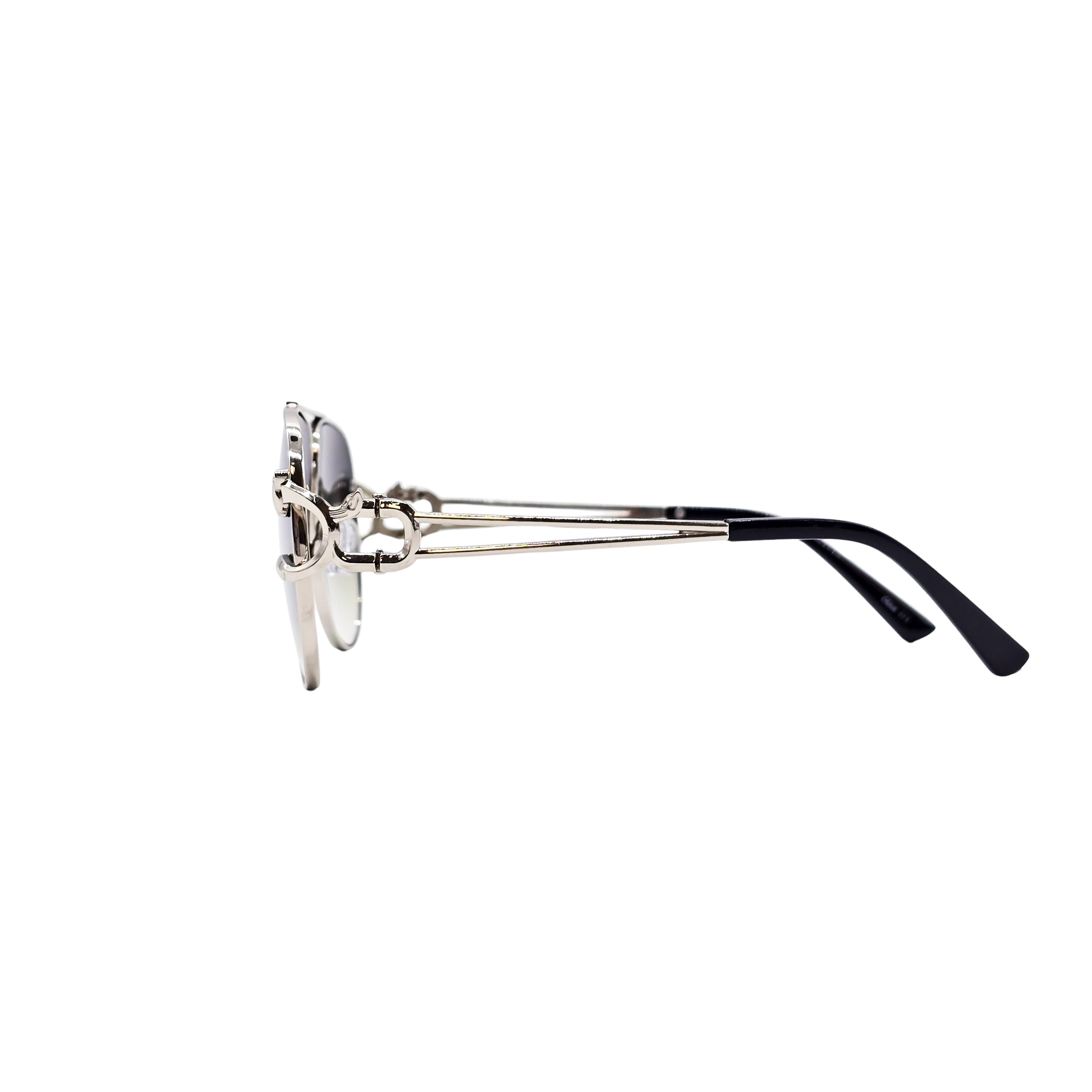 GREEN/SILVER DESIGNER SUNGLASSES (J7486P)