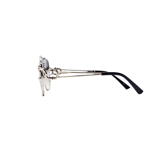 GREEN/SILVER DESIGNER SUNGLASSES (J7486P)