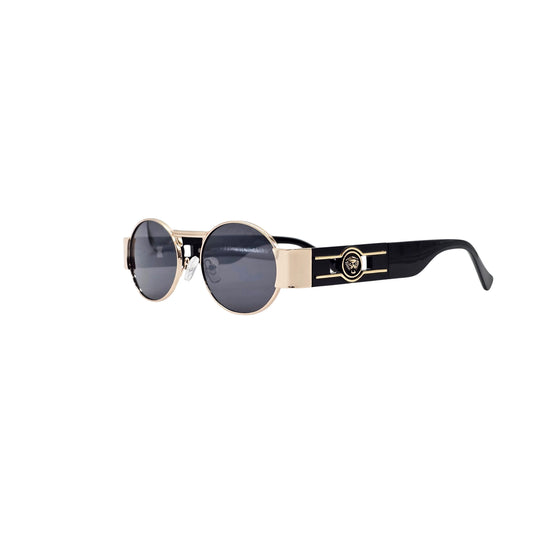 BLACK/ROSE GOLD DESIGNER SUNGLASSES (J7548)