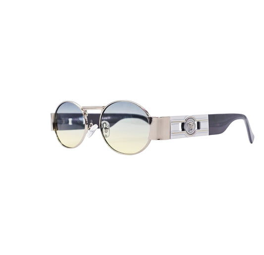GREEN/BLACK/SILVER DESIGNER SUNGLASSES (J7548)