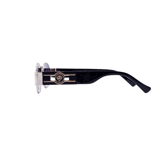 BLACK/SILVER DESIGNER SUNGLASSES (J7548)