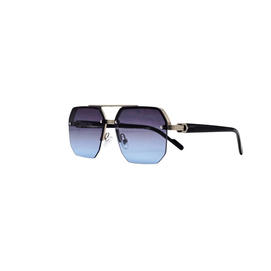 BLUE/BLACK DESIGNER SUNGLASSES (J7593)