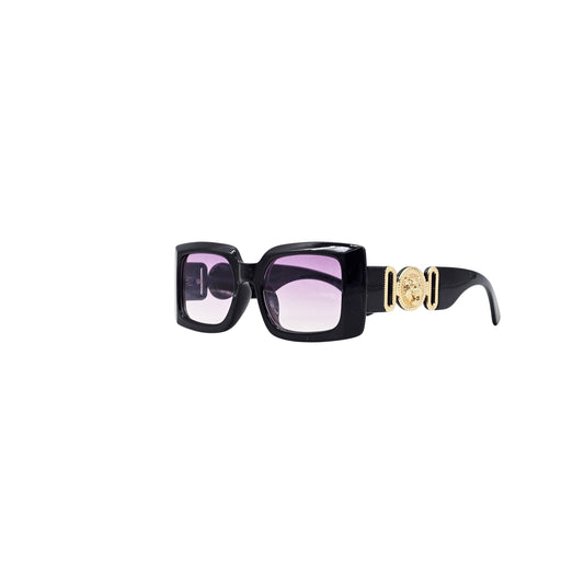 PURPLE/BLACK DESIGNER SUNGLASSES (J7502P)