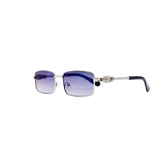 BLUE/BLACK/SILVER DESIGNER SUNGLASSES (J7088)