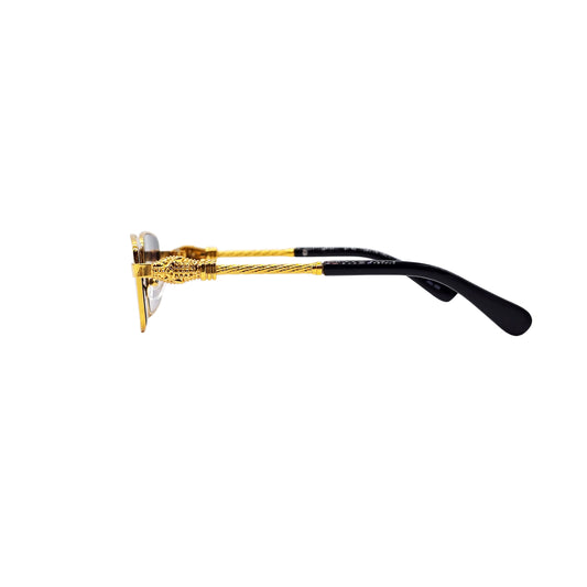 BLACK/GOLD DESIGNER SUNGLASSES (J7088)