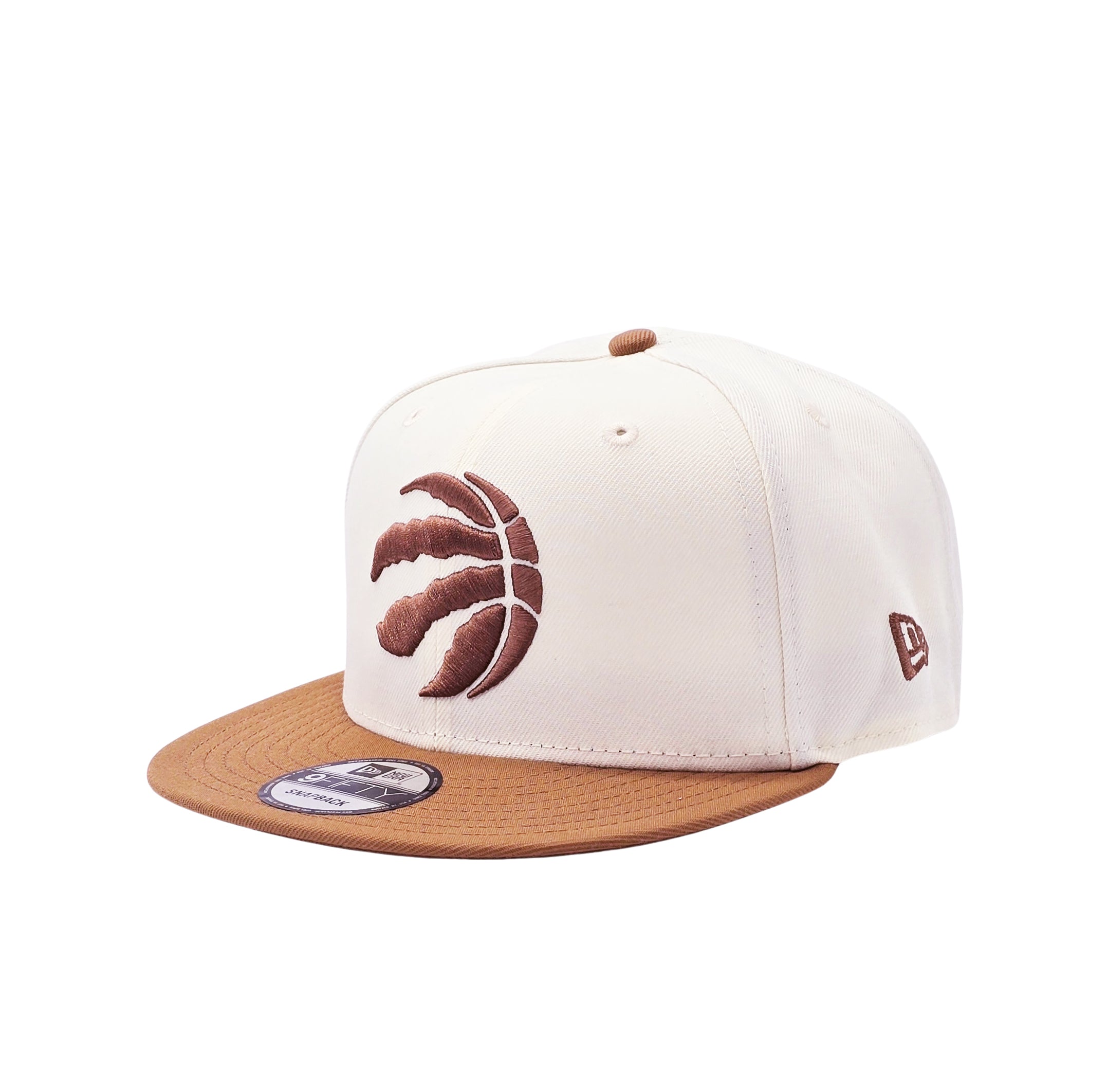 NEW ERA 9FIFTY NBA TORONTO RAPTORS 1X CHAMPS CREAM/BROWN SNAPBACK HAT