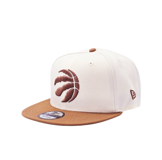 NEW ERA 9FIFTY NBA TORONTO RAPTORS 1X CHAMPS CREAM/BROWN SNAPBACK HAT