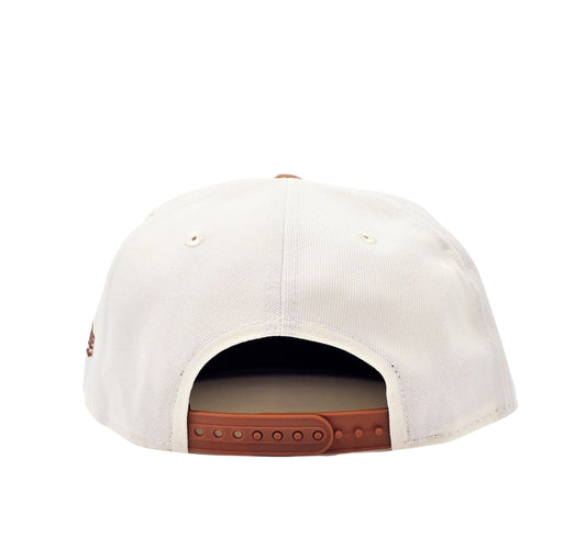 NEW ERA 9FIFTY NBA TORONTO RAPTORS 1X CHAMPS CREAM/BROWN SNAPBACK HAT