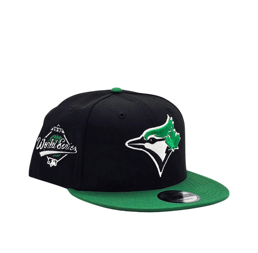 9FIFTY NEW ERA MLB 1992 WORLD SERIES TORONTO BLUE JAYS BLACK/GREEN SNAPBACK HAT